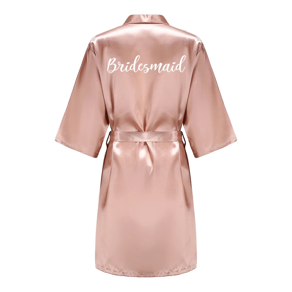 Wedding Bride Silk Robes